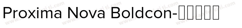 Proxima Nova Boldcon字体转换